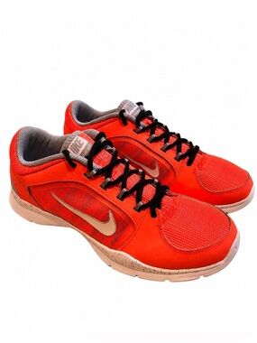 Nike Flex Trainer 4 Women’s 7.5 Neon Orange Bright Mango Training Shoes